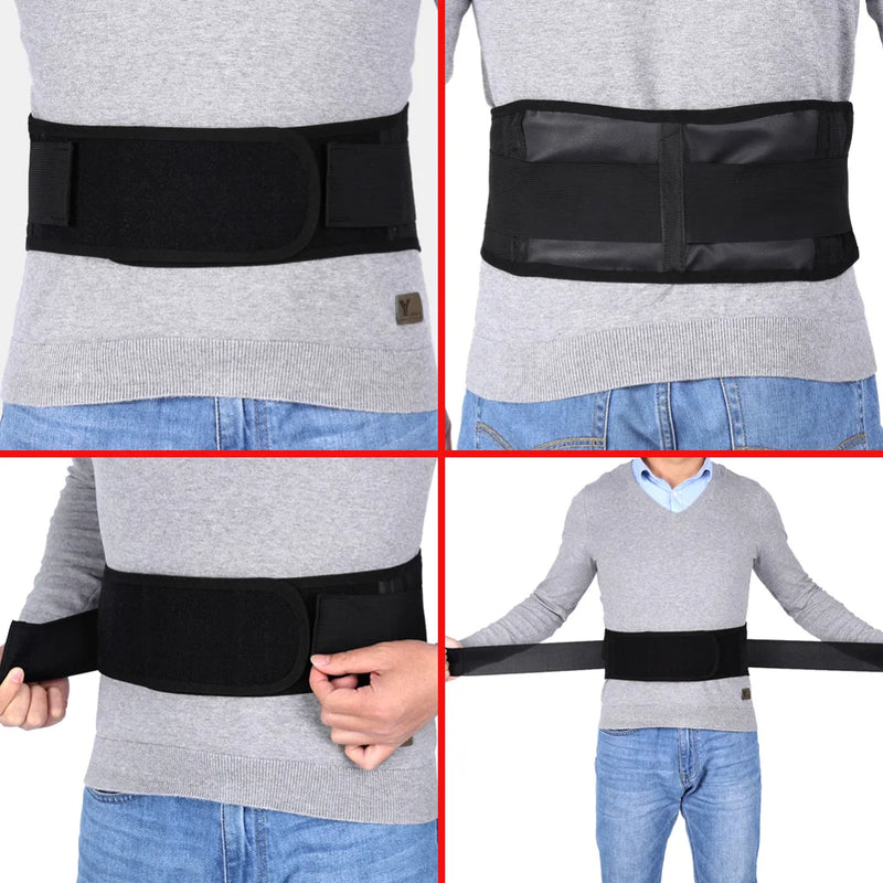 Tcare M - 4XL Turmalina Ajustável Auto Aquecimento Terapia Magnética Voltar Cintura Suporte Belt Brace Lombar Massagem Banda Cuidados de Saúde