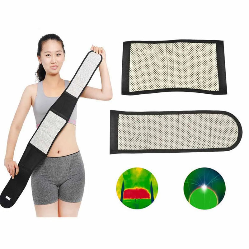 Tcare M - 4XL Turmalina Ajustável Auto Aquecimento Terapia Magnética Voltar Cintura Suporte Belt Brace Lombar Massagem Banda Cuidados de Saúde