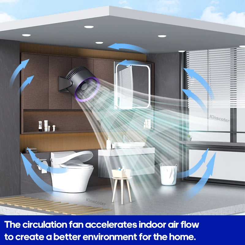 Ventilador sem fio multifuncional