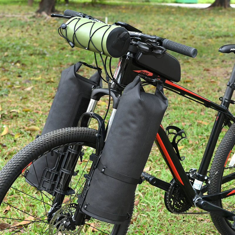 Saco impermeável para frente da bicicleta