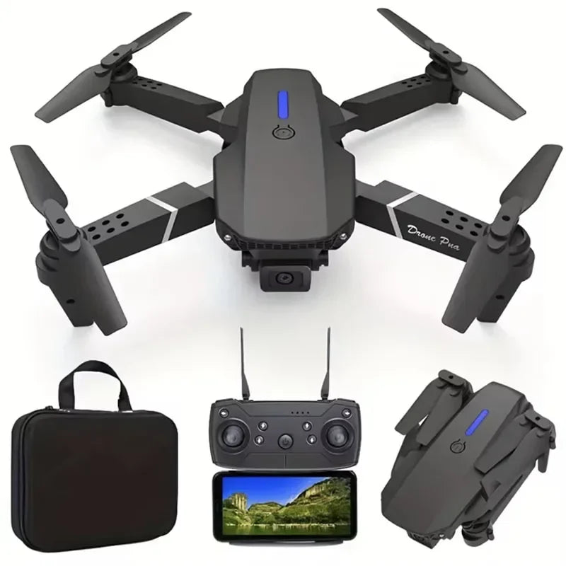 Drone Infantil E88Pro, novo, Dobrável