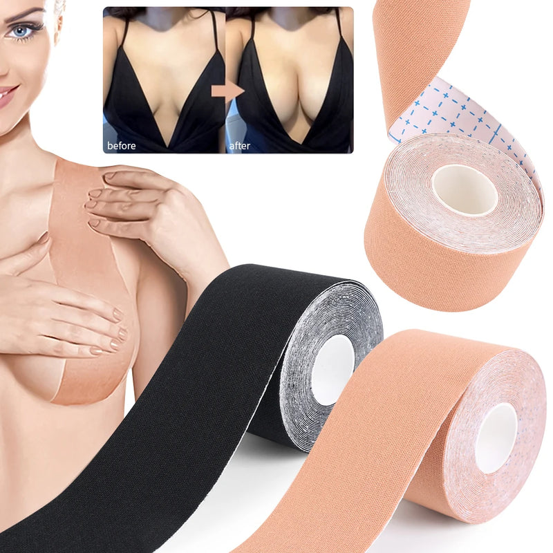 5m boob tape sutiãs para mulher adesivo invisível sutiã mamilo pasties cobre fita de elevador de mama push up bralette strapless almofada pegajosa