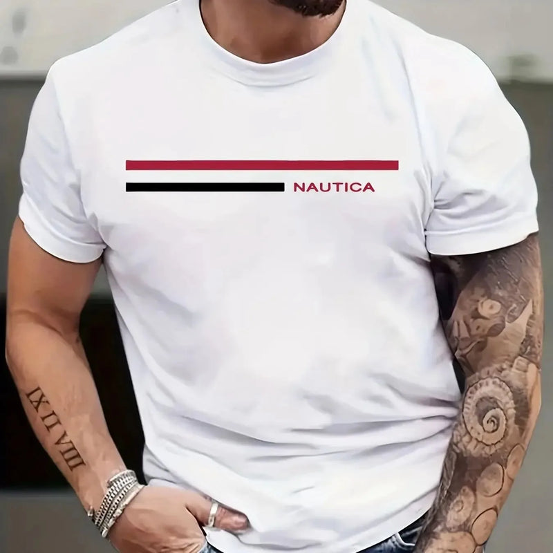 Camiseta casual, tops de marca fashion, 100 algodão