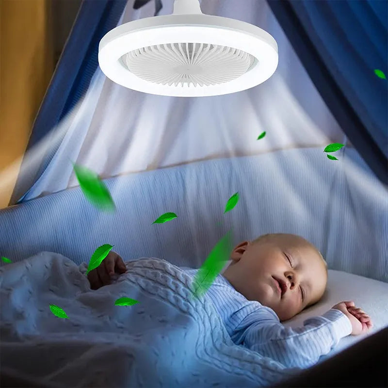 Ventilador de teto com lâmpada de iluminação