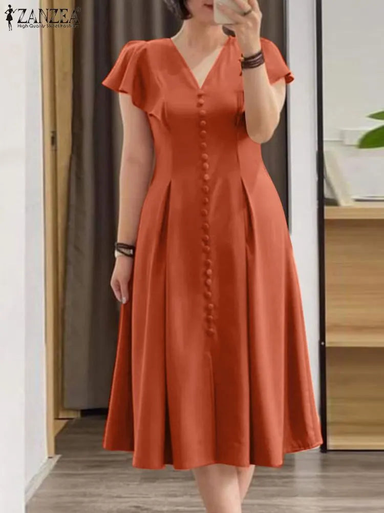 Vestido elegante de linha A, alta qualidade