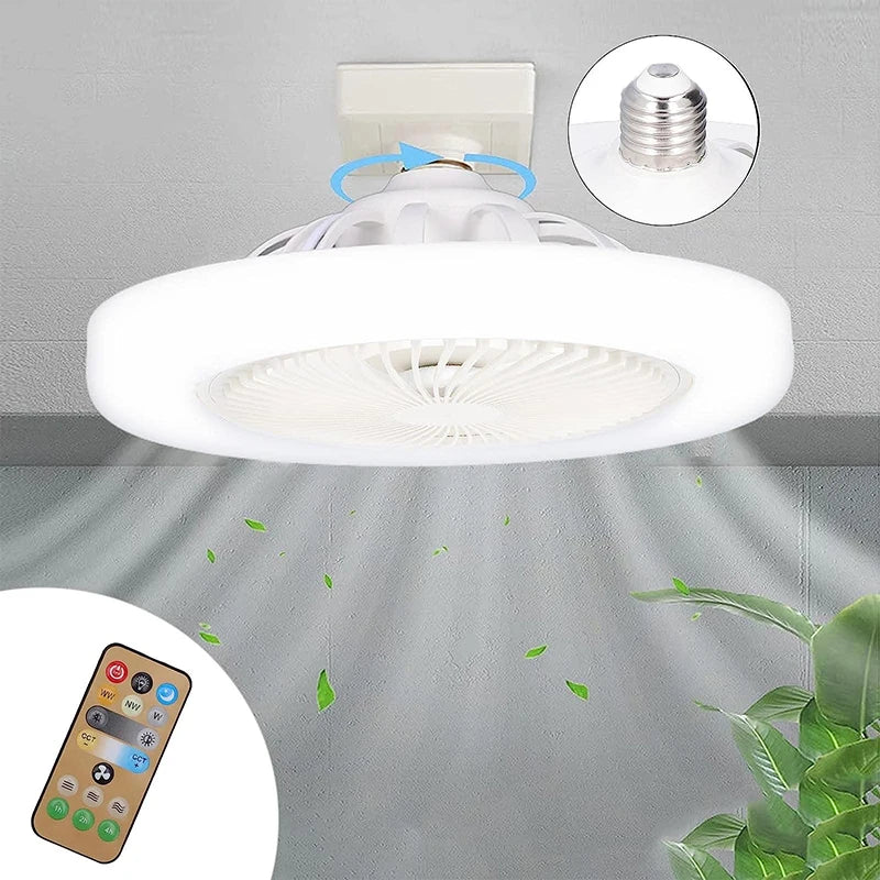 Ventilador de teto com lâmpada de iluminação