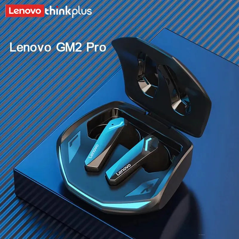 Lenovo-GM2 Pro Sem Fio, Bluetooth 5.3 Fones De Ouvido, Auriculares Esportivos, Jogos, Baixa Latência, Modo Duplo, Auscultadores De Música, Novo