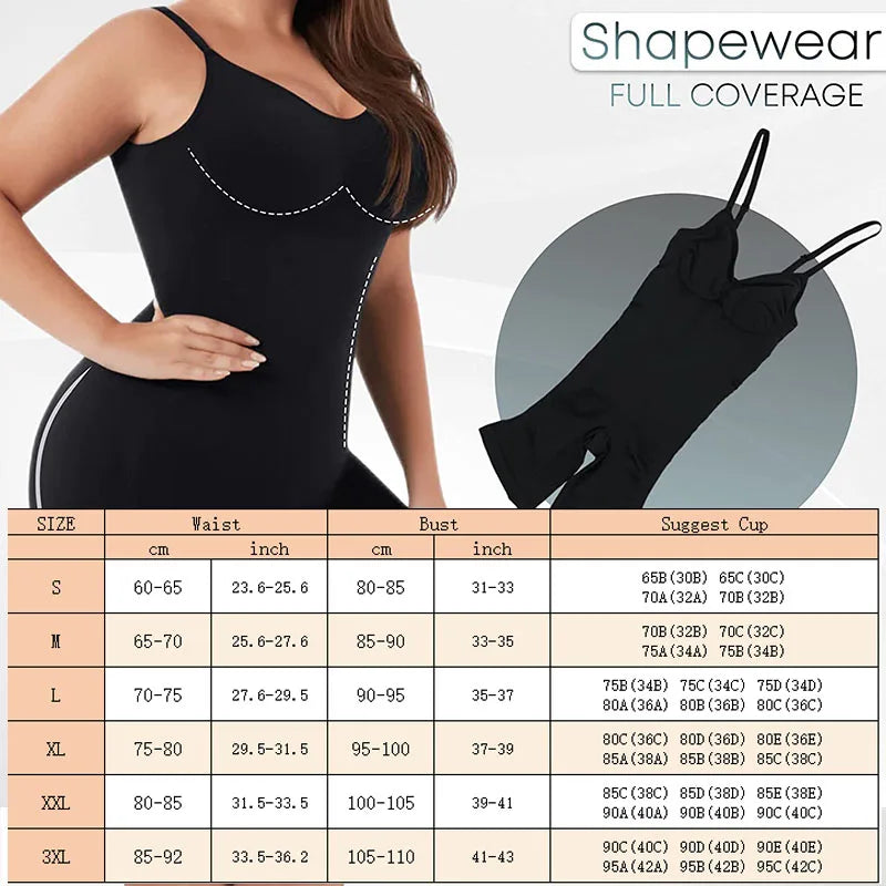 Controle de Barriga, Cobertura completa Shapewear